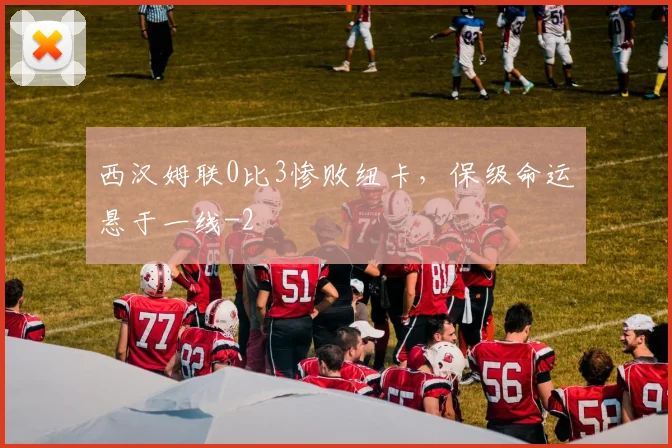西汉姆联0比3惨败纽卡，保级命运悬于一线