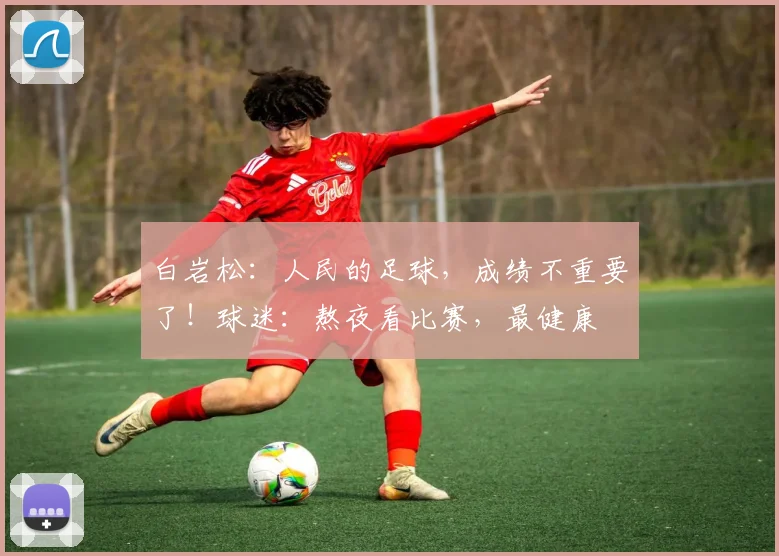 白岩松：人民的足球，成绩不重要了！球迷：熬夜看比赛，最健康
